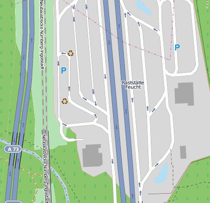 Autobahnraststätte West