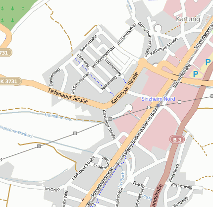 Sinzheim bei BadenBaden Kartung