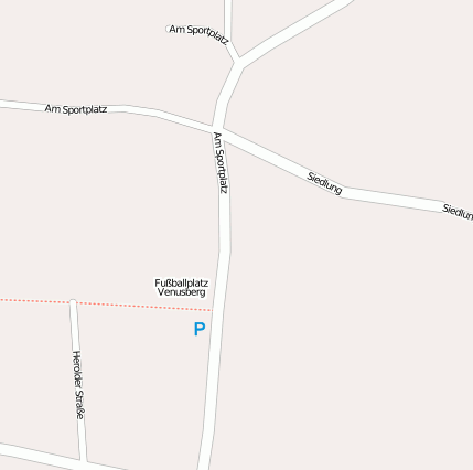 Straße am Sportplatz