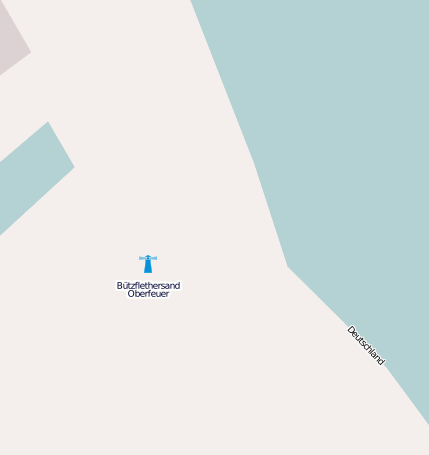 Bützflethersand, Oberfeuer