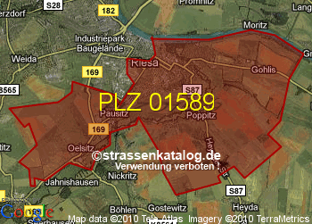 Postleitzahl 01589