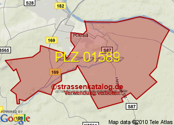Postleitzahl 01589