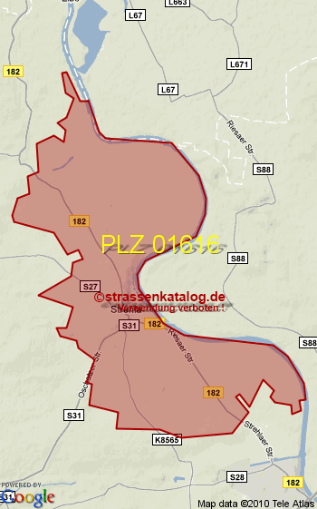 Postleitzahl 01616