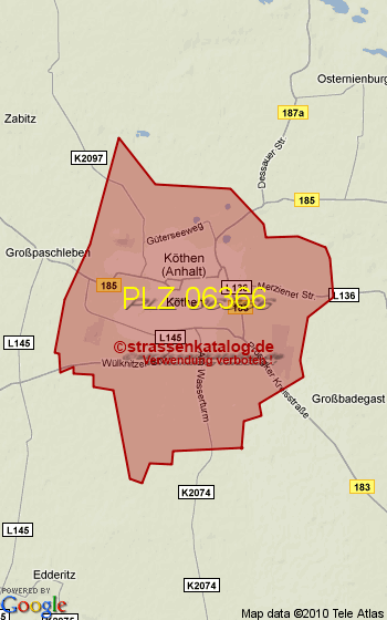 Postleitzahl 06366