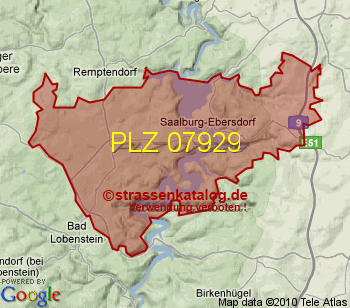 Postleitzahl 07929