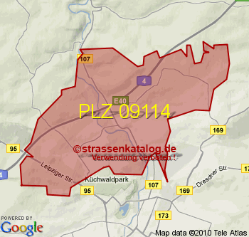 Postleitzahl 09114