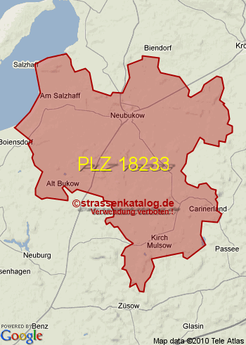 Postleitzahl 18233