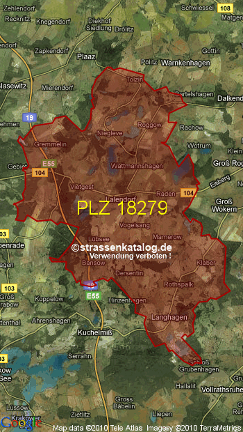 Postleitzahl 18279