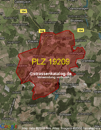 Postleitzahl 19209