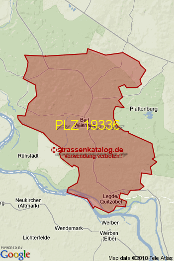 Postleitzahl 19336