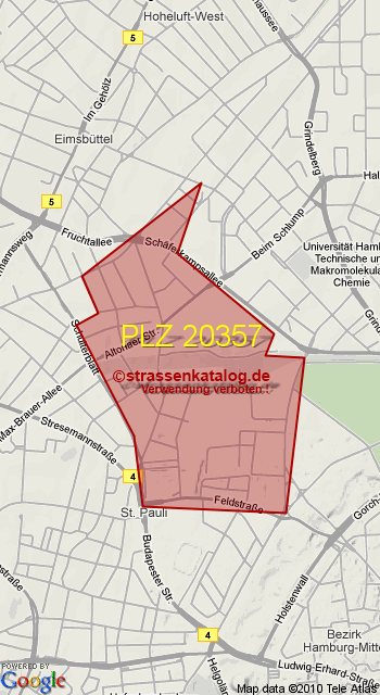 Postleitzahl 20357