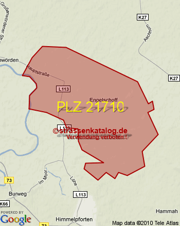 Postleitzahl 21710