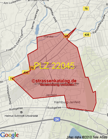 Postleitzahl 22045