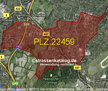 Postleitzahl 22459