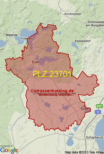 Postleitzahl 23701