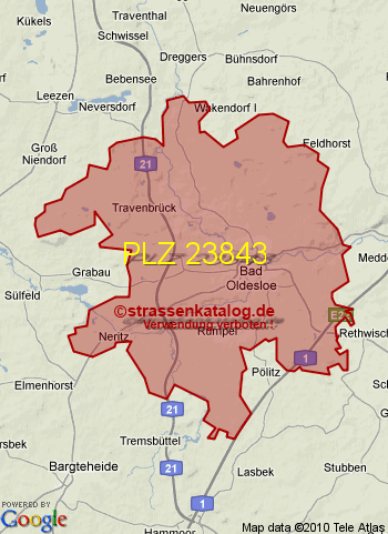 Postleitzahl 23843