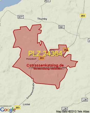 Postleitzahl 24364