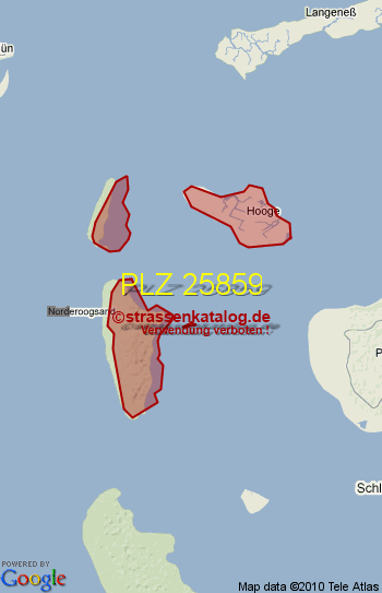 Postleitzahl 25859
