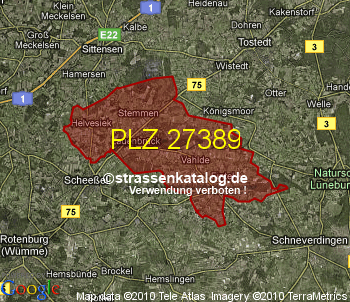Postleitzahl 27389