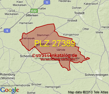 Postleitzahl 27389