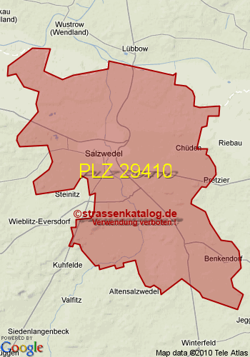 Postleitzahl 29410