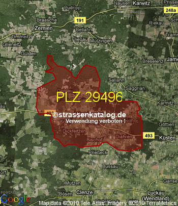 Postleitzahl 29496
