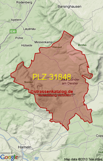 Postleitzahl 31848