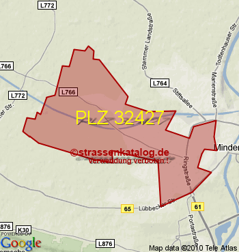 Postleitzahl 32427