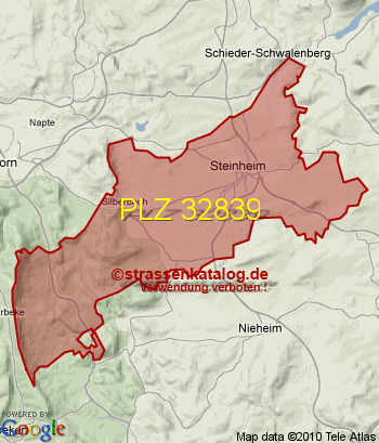 Postleitzahl 32839