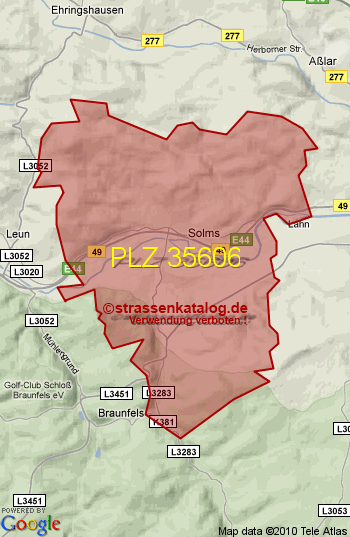 Postleitzahl 35606