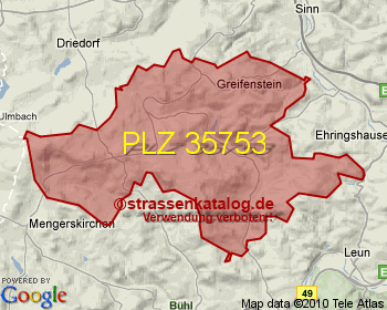 Postleitzahl 35753