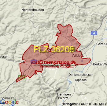 Postleitzahl 36208