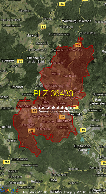 Postleitzahl 36433