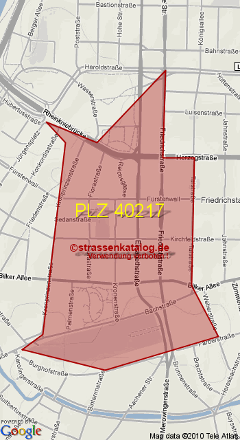 Postleitzahl 40217