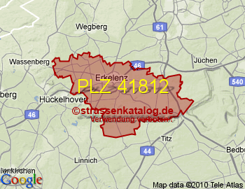 Postleitzahl 41812
