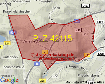 Postleitzahl 42115