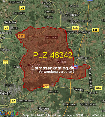 Postleitzahl 46342