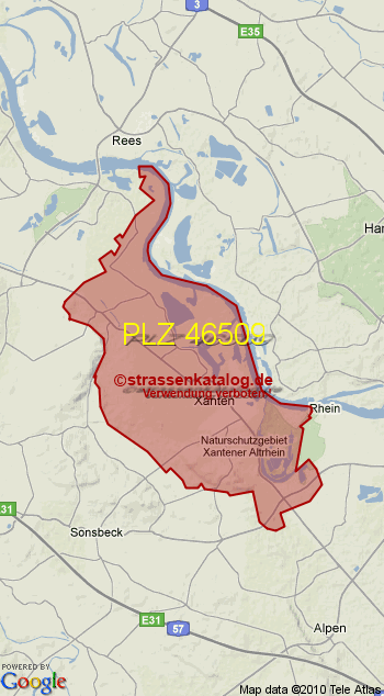 Postleitzahl 46509