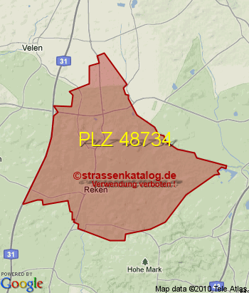 Postleitzahl 48734