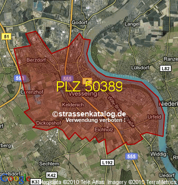Postleitzahl 50389