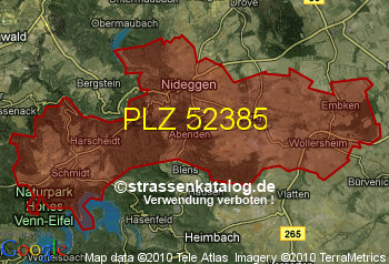 Postleitzahl 52385