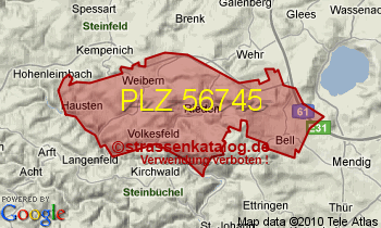 Postleitzahl 56745