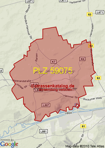 Postleitzahl 59075