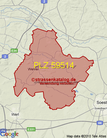 Postleitzahl 59514