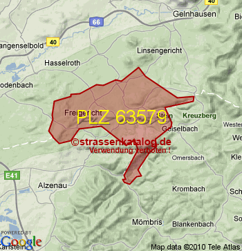 Postleitzahl 63579