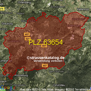 Postleitzahl 63654