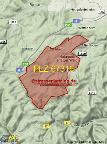 Postleitzahl 67316