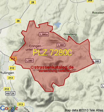 Postleitzahl 72800