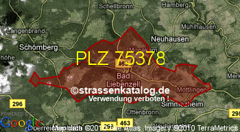 Postleitzahl 75378