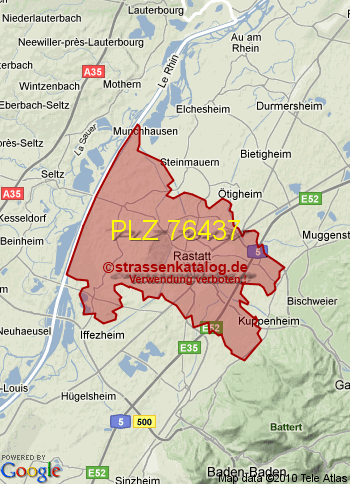 Postleitzahl 76437